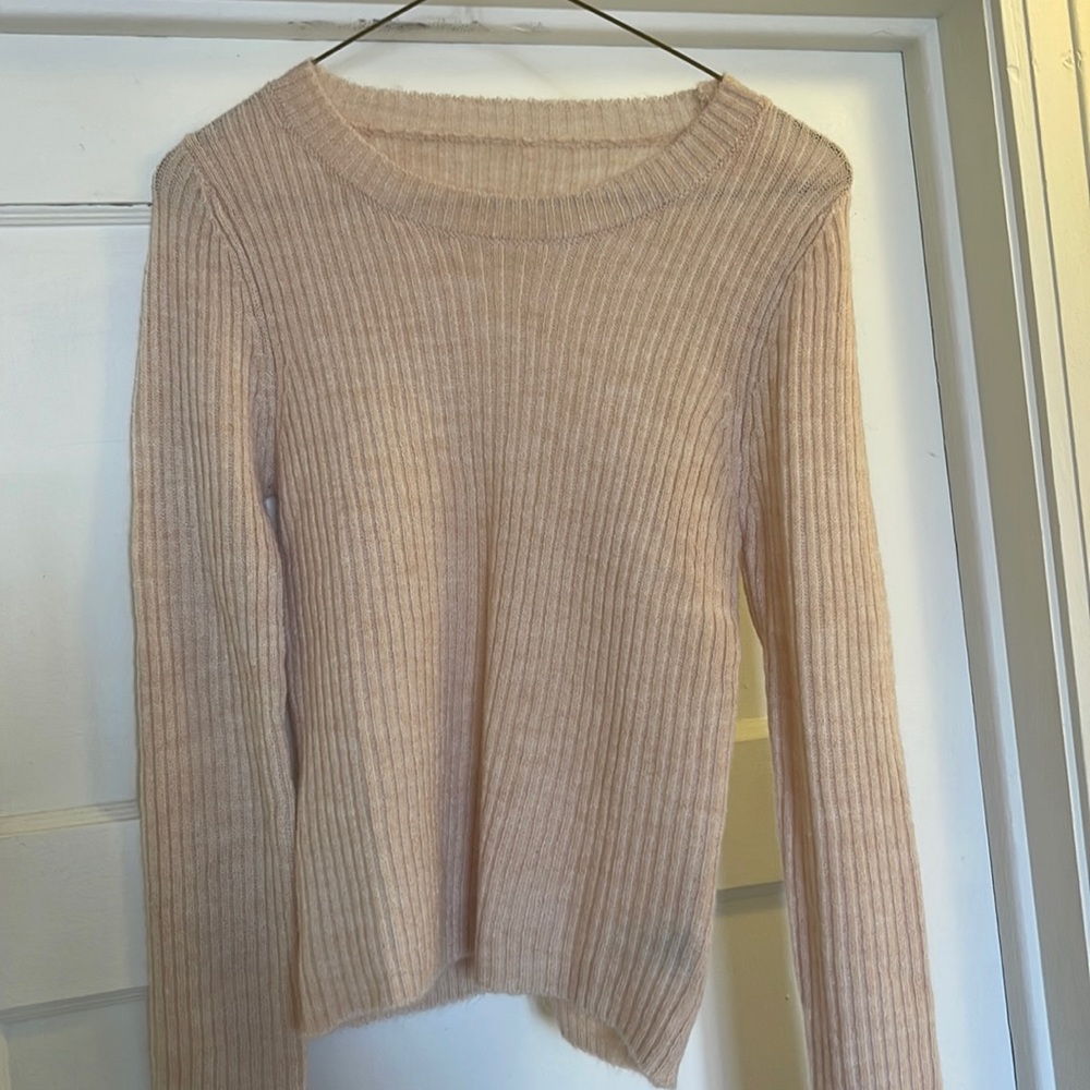 cream colour knitted sweater